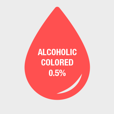 alcoholic colored