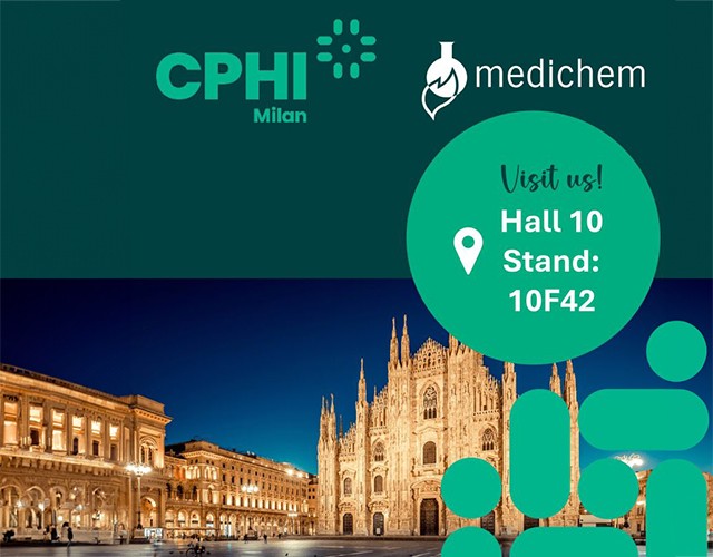 Join Medichem at CPHI Worldwide 2024: Your gateway to high-quality APIs and FDFs!