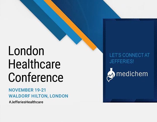 Medichem is proud to take part in the 2024 Jefferies London Healthcare Conference